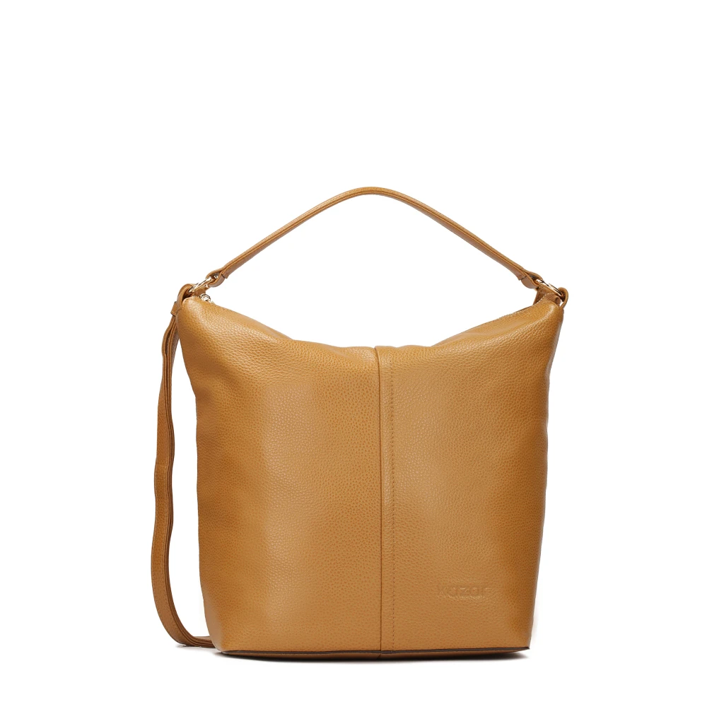 Kazar Lichtbruine urban leren handtas Brown Dames