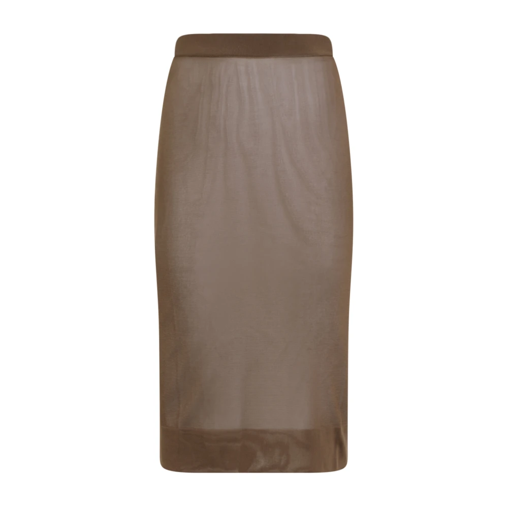 Saint Laurent Bruine Rokken voor Vrouwen Aw24 Brown Dames