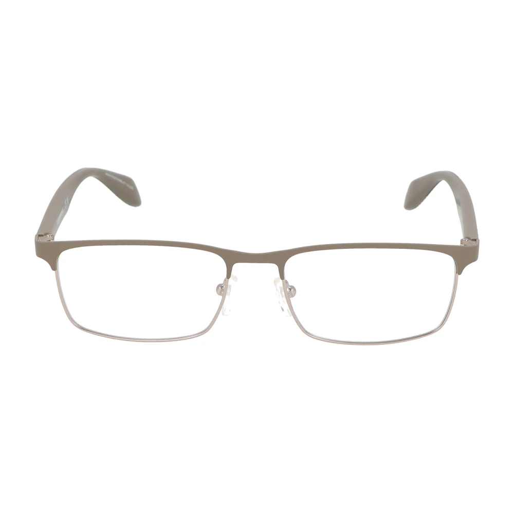 Emporio Armani Unisex Gray Square Frame Glasses