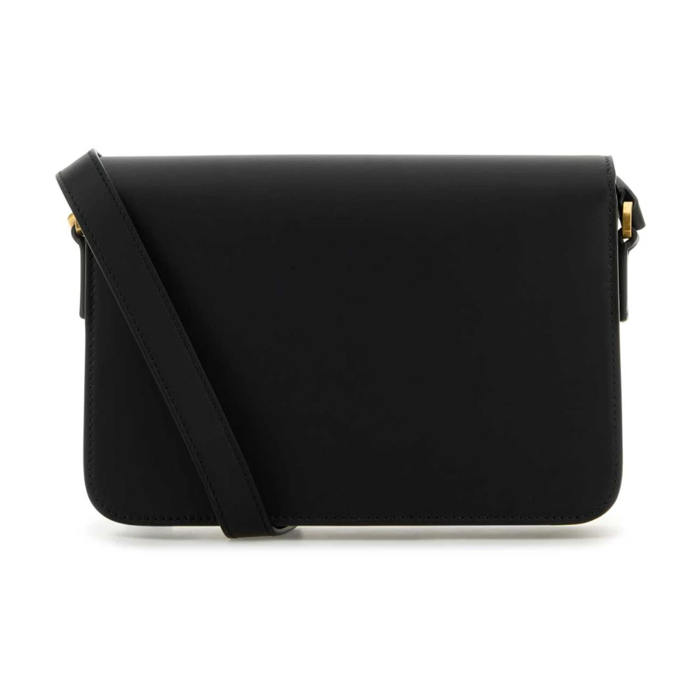 MCM Zwarte leren crossbodytas Black Dames
