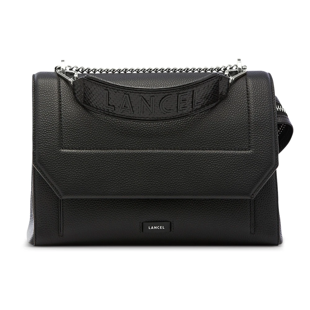 Lancel Women's Black Ninon Flap Bag Leather