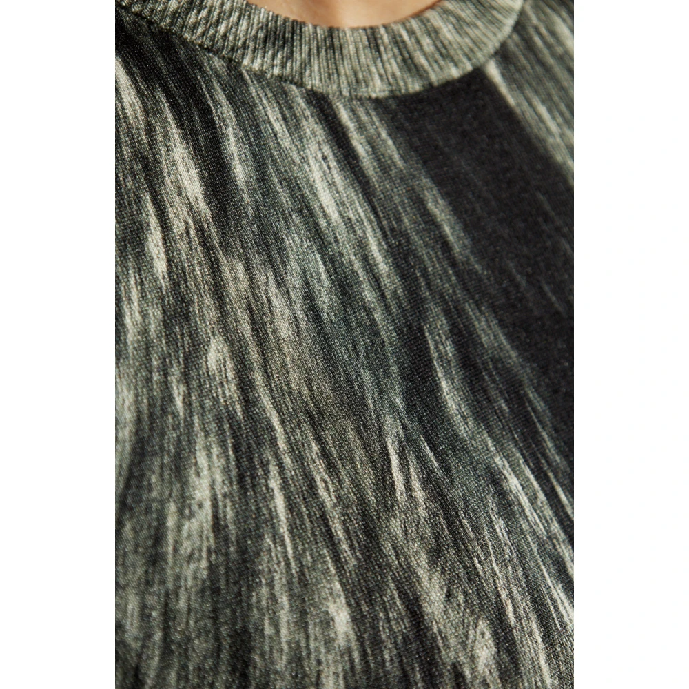 Dolce & Gabbana Mouwloze zijden top Gray Dames