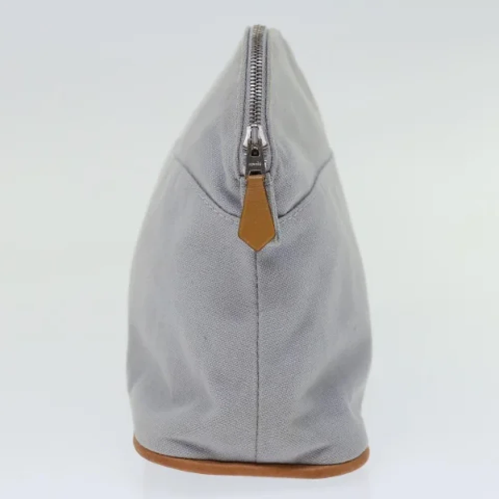 Hermès Vintage Pre-owned Canvas pouches Blue Dames