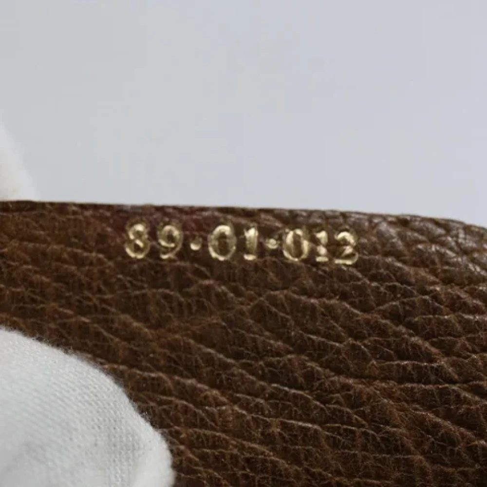 Gucci Vintage Pre-owned Canvas clutches Beige Dames