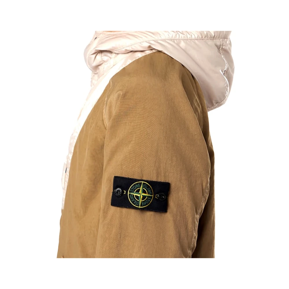 Stone Island Nylon Panama Hoodie met Zijde Multicolor Heren