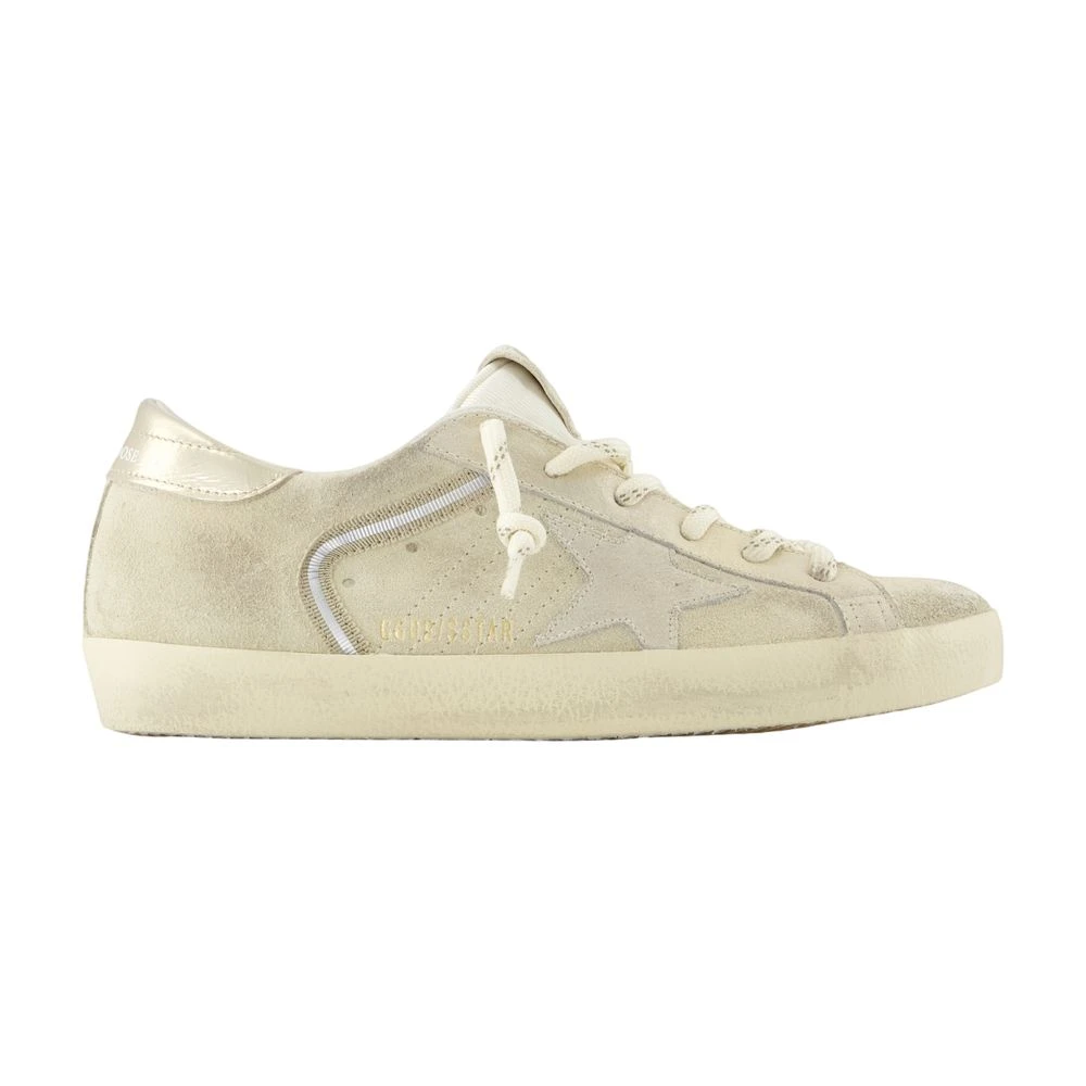 Golden Goose Women's Beige Sneakers, 7 Uk, Super-Star Trainers