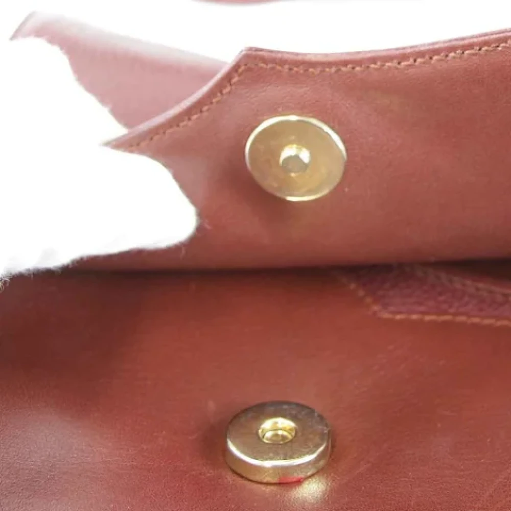 Cartier Vintage Pre-owned Leather shoulder-bags Red Dames