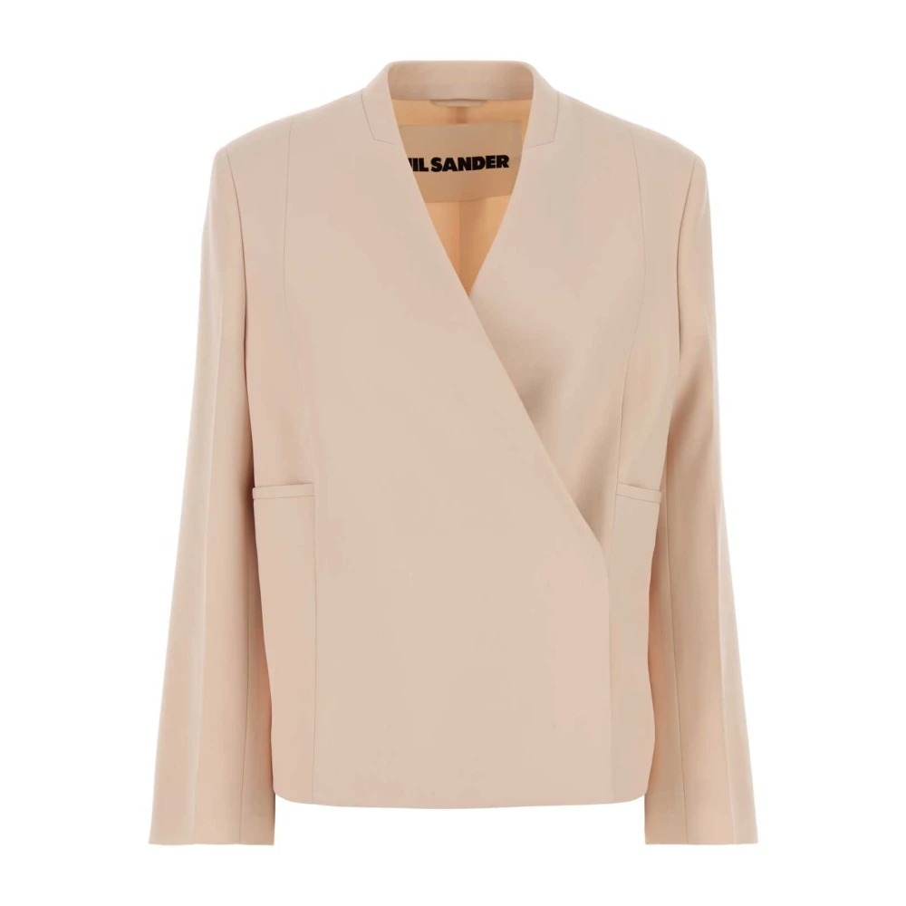 Jil Sander Women's Pink Wool Blazer - Blouses - Xs - Blouses & Shirts