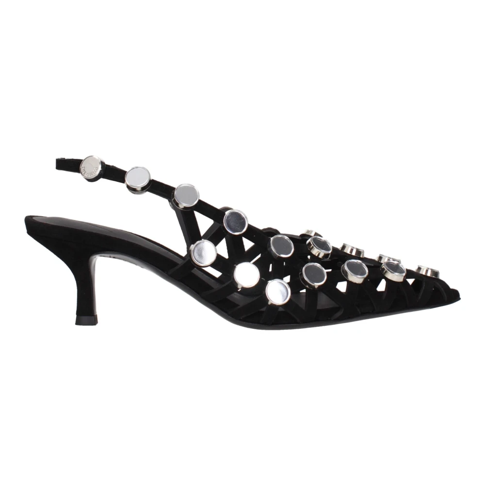 The Attico Women's Black Pumps, 4 Uk, Stiletto Heel Sandals