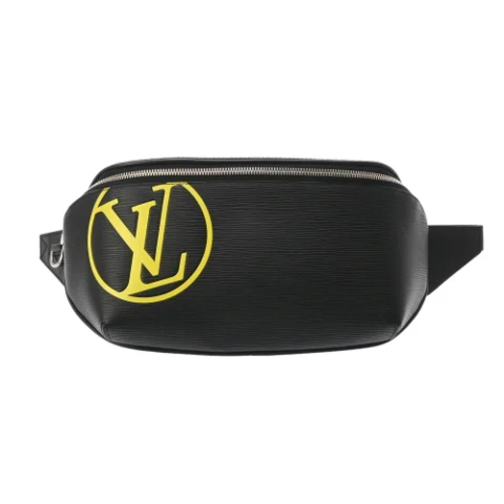 Louis Vuitton Vintage Pre-owned Leather crossbody-bags Black Heren