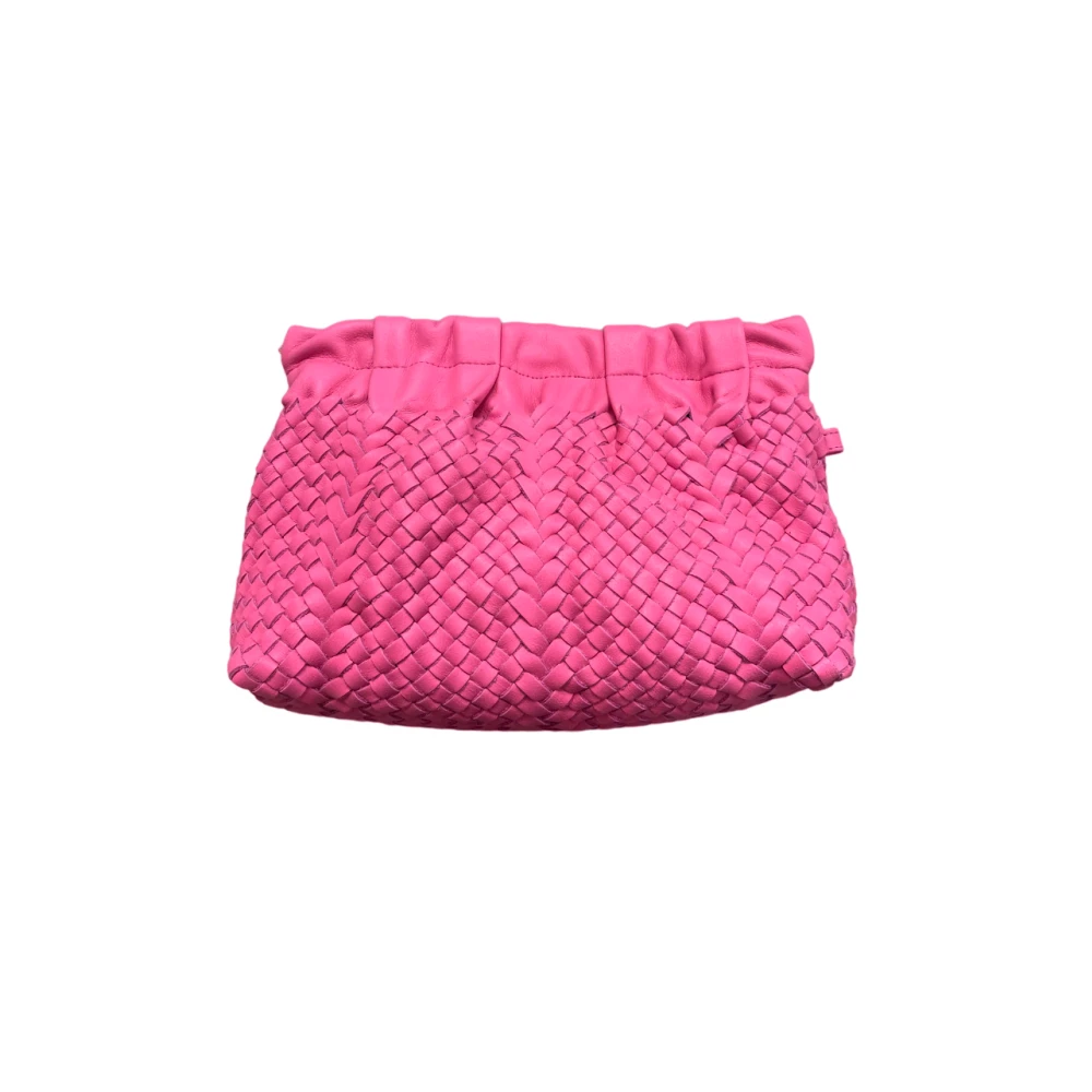 Claramonte Gevlochten leren Baby Lissa Pouch Pink Dames