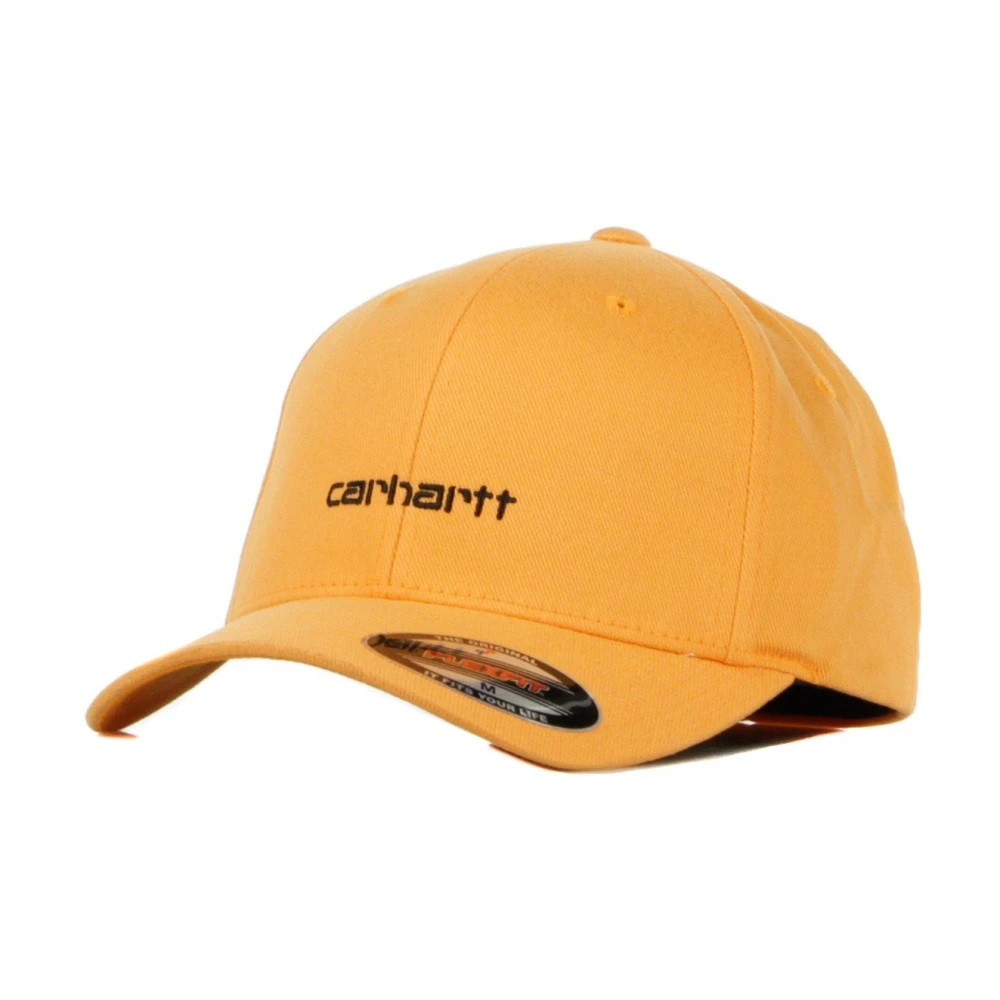 Carhartt WIP Script Cap met gebogen klep Orange Heren