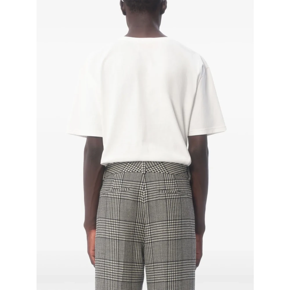 Valentino Gedrukt Ronde Hals T-shirt White Heren