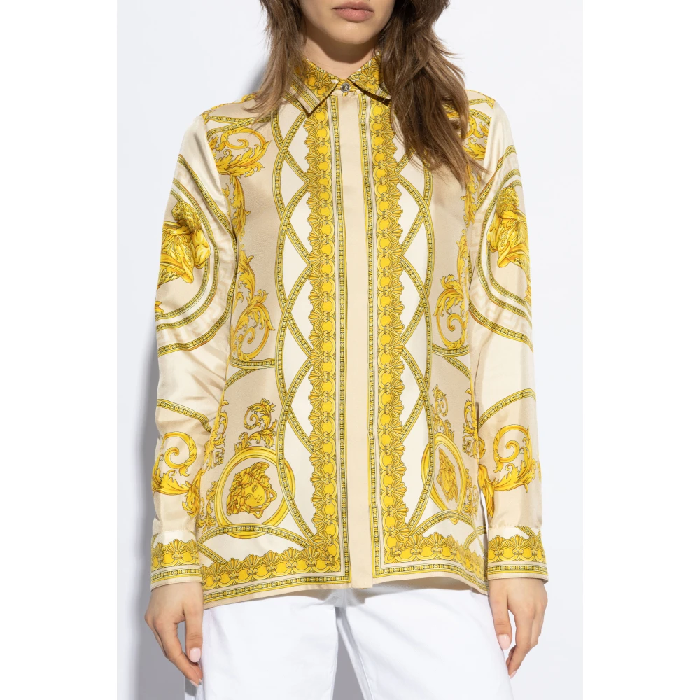 Versace Zijden Overhemd Multicolor Dames