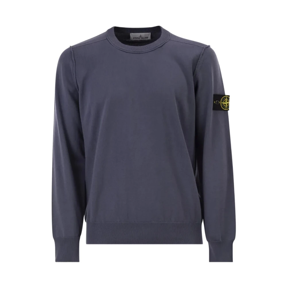 Stone Island Blue Sweatshirts, Male, 3XL, Crew Neck Jumper