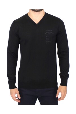 elegant-black-v-neck-wool-blend-sweater