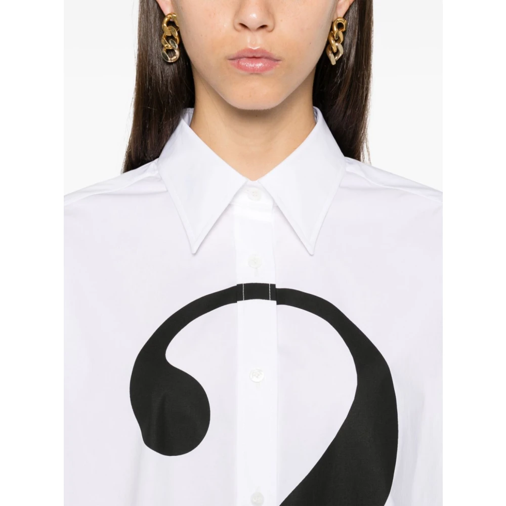 Moschino Wit Overhemd voor Mannen White Dames