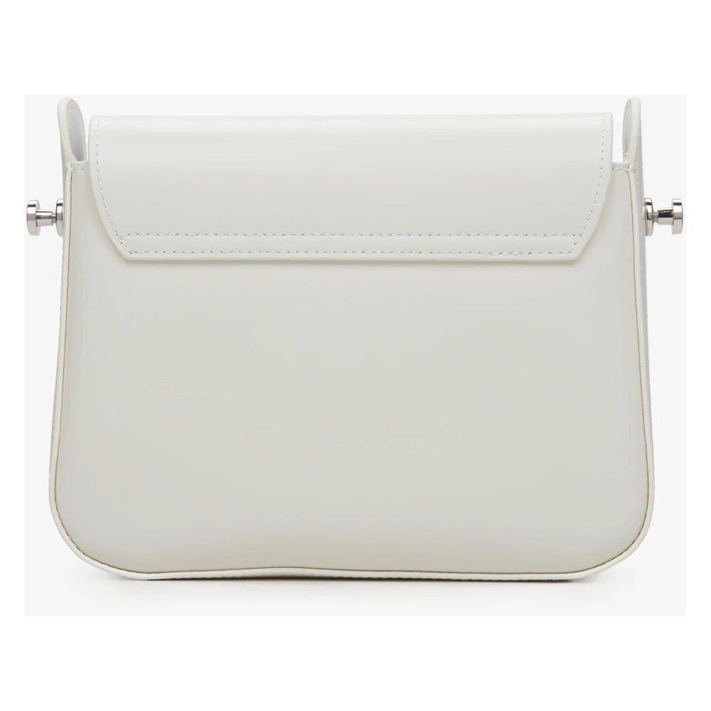 Estro Dames Melkachtig-Beige Leren Schoudertas Er00115660 Beige Dames