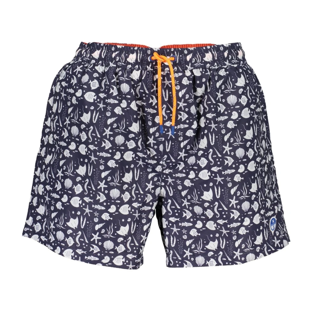 North Sails Blauwe Zwemboxer met Trekkoord Taille Blue Heren