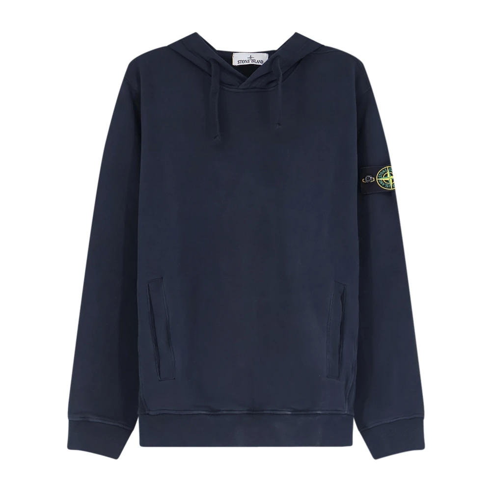 Stone Island Hoodies, Male, 2XL, Pullover Hoodie Blue