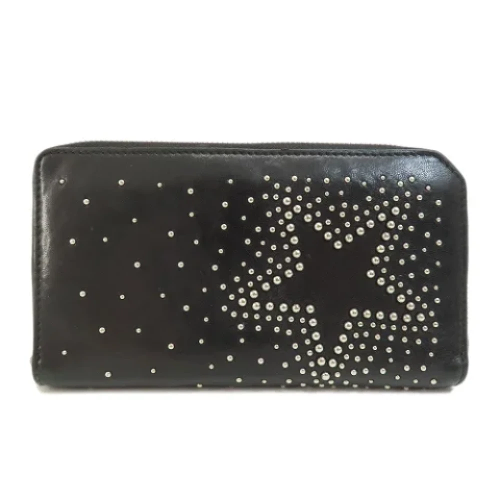 Jimmy Choo Pre-owned Leather wallets Black Dames