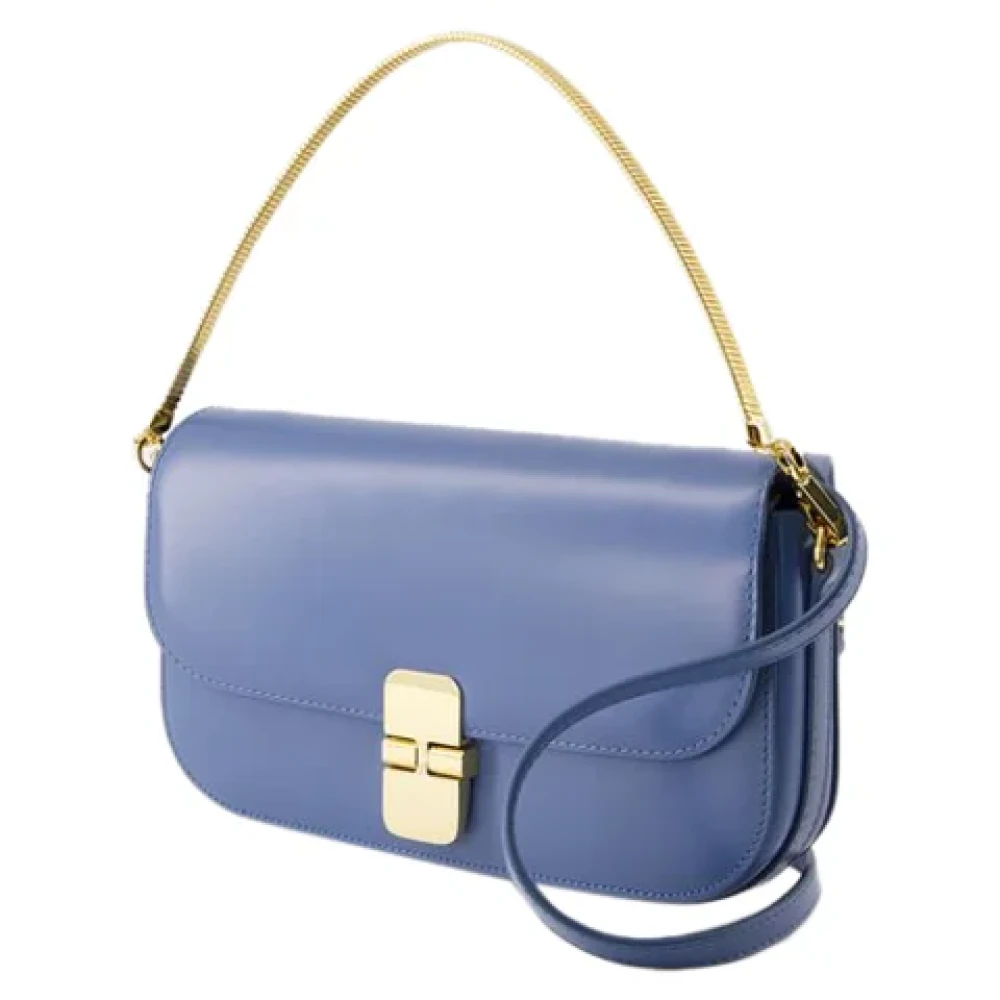 A.p.c. Grace Chaine Clutch Blue Dames