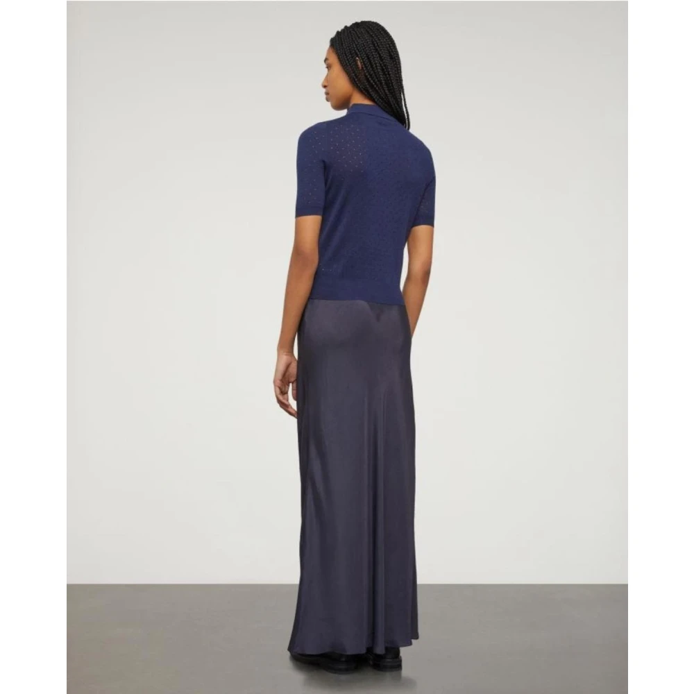 Aspesi Klassiek poloshirt Blue Dames