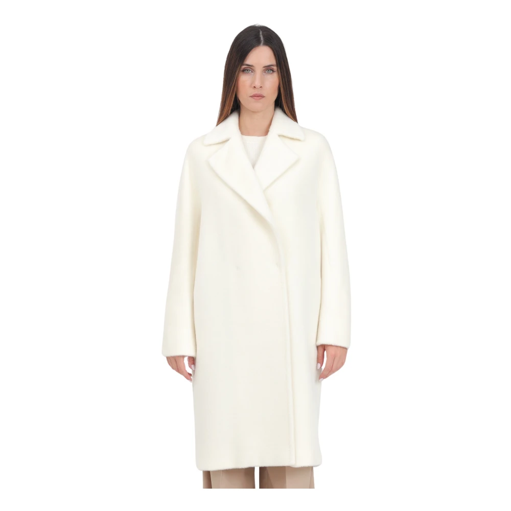 Max Mara Dubbelbreasted Ivoorjas Sidney White Dames