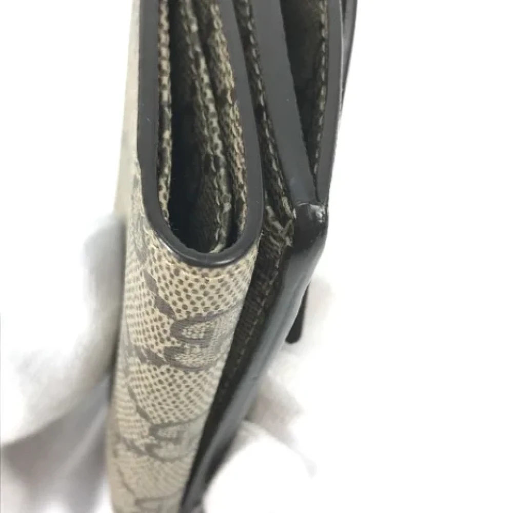 Gucci Vintage Pre-owned Canvas wallets Beige Dames