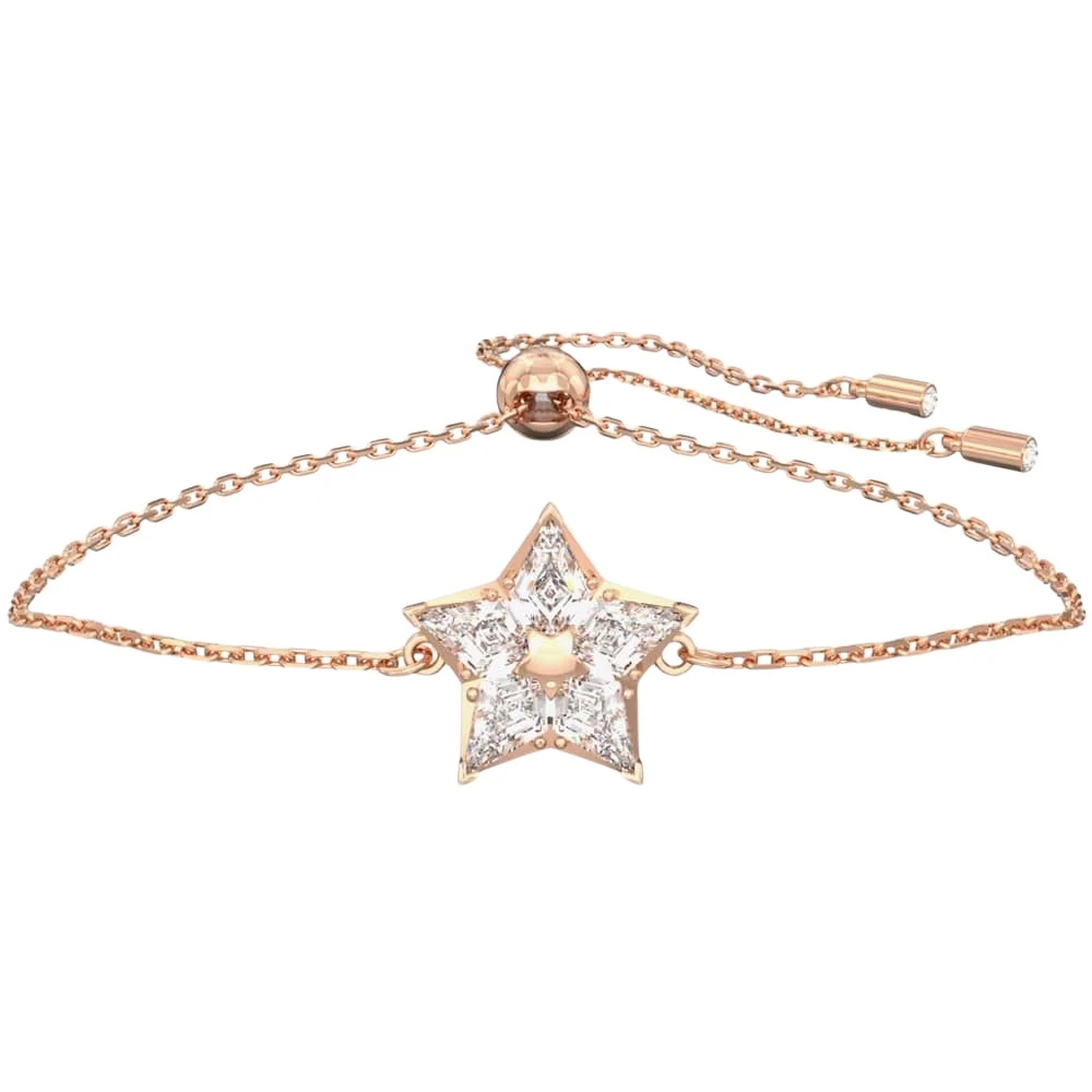 Swarovski Women's Pink Stella Dragon Cut Bracelet