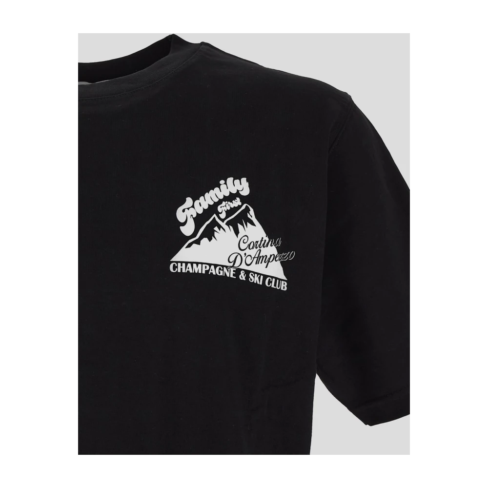 Family First Katoenen Cortina T-Shirt Black Heren