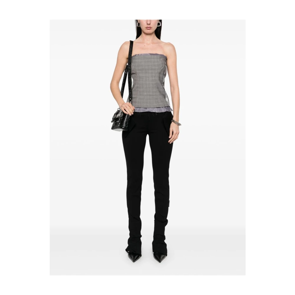 Ottolinger Donkergrijze Gelaagde Strapless Top Gray Dames