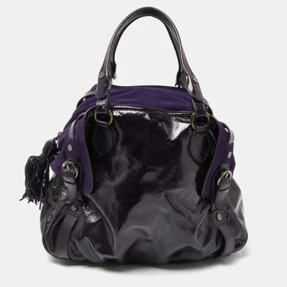 Moschino Pre-Owned Pre-owned Leather handbags Purple Dames