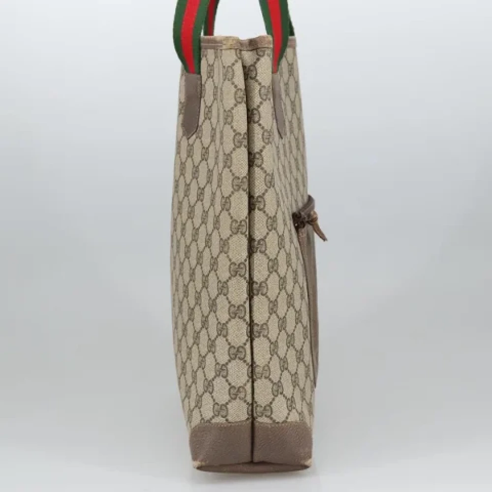 Gucci Vintage Pre-owned Leather gucci-bags Beige Dames