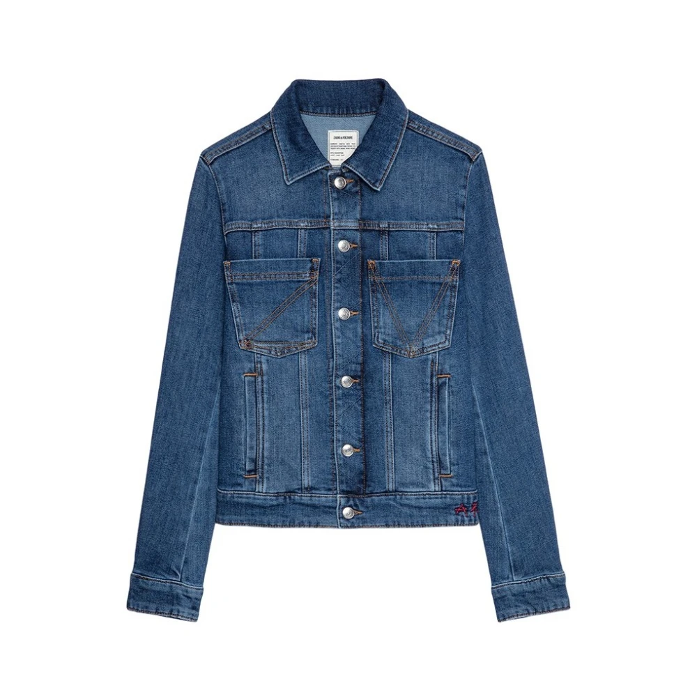 Zadig & Voltaire Modieuze Jas Blue Dames