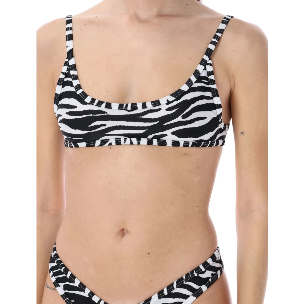 The Attico Zebra Bikini Wit Zwart Zwemkleding Multicolor Dames