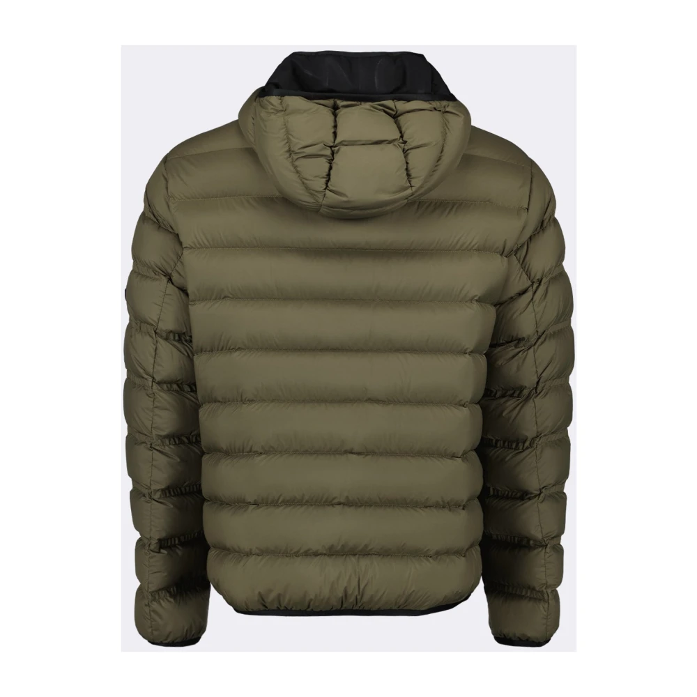 Moncler Gewatteerde capuchonjas Green Heren
