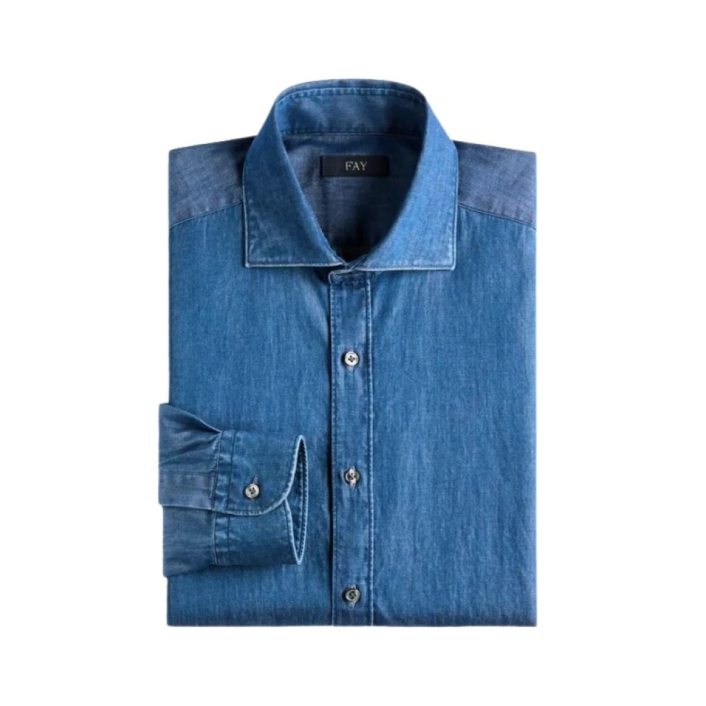 Shirts > Denim Shirts - - Fay - Modalova