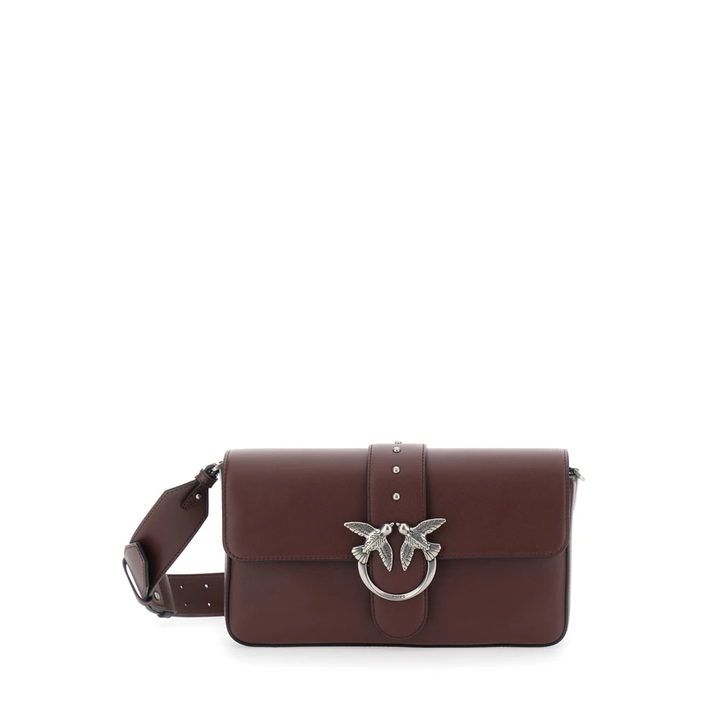 Pinko Women's Red Love Birds Crossbody Bag