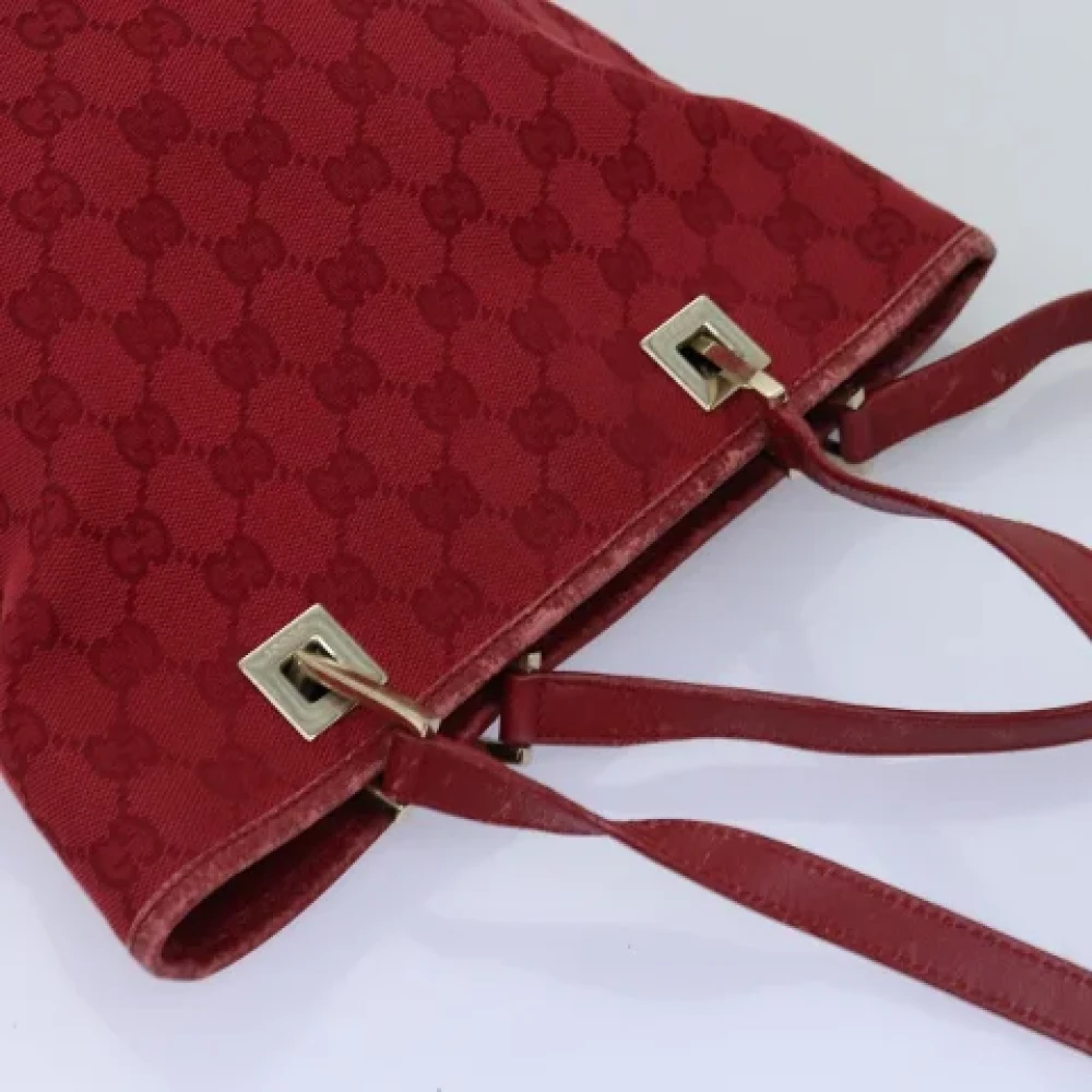 Gucci Vintage Pre-owned Canvas handbags Red Dames