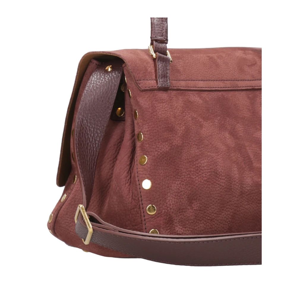 Zanellato Rode leren tas met klep sluiting Red Dames