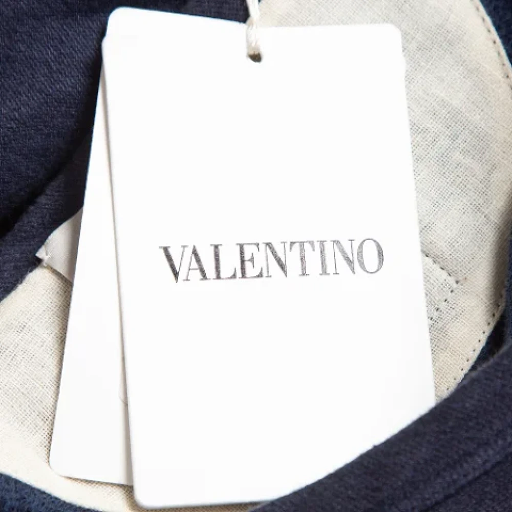 Valentino Vintage Pre-owned Linen tops Blue Dames