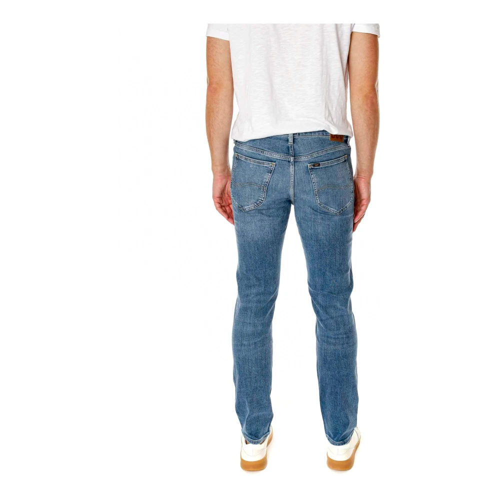 Lee Straight Fit Jeans met rits Blue Heren