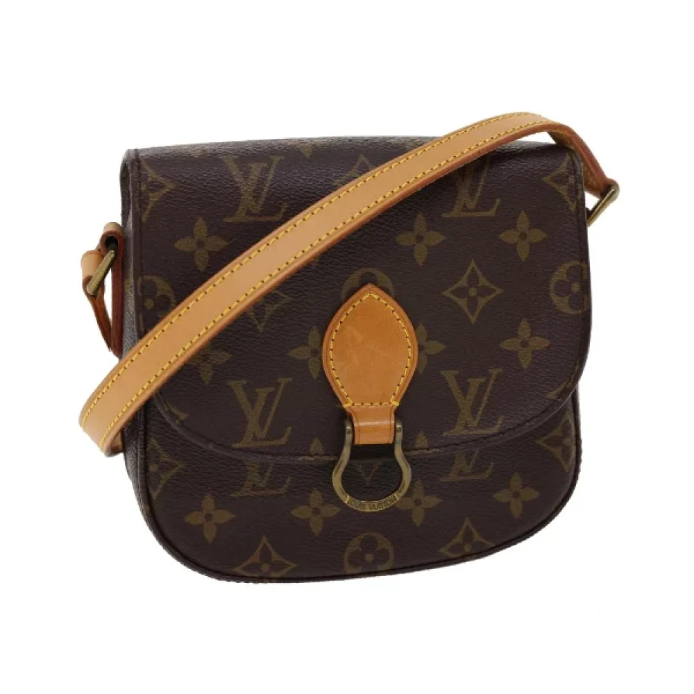 Louis Vuitton Vintage Tweedehands Louis Vuitton Cartouchiere in Monogram Canvas Brown Dames