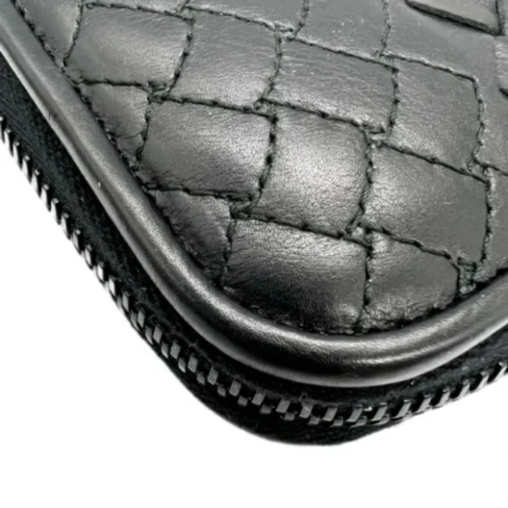 Bottega Veneta Vintage Pre-owned Leather wallets Black Dames