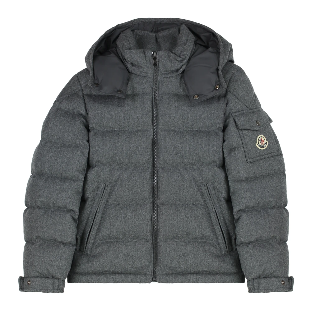 Moncler Huva Dunjacka med ullblandning Gray, Pojke