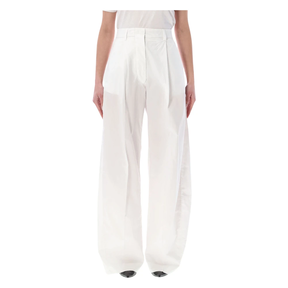 Thelatest Women's White Wide Trousers, Xs, Billie Trousers