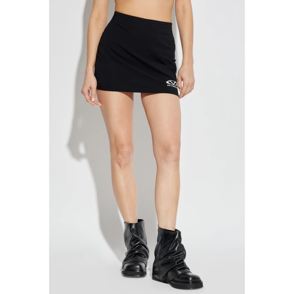 Vetements Rok met print Black Dames