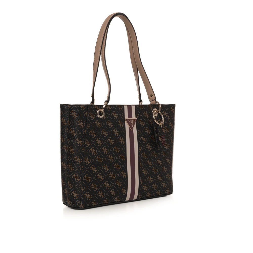 Guess Noelle Shopper Tas met Ritssluiting Brown Dames