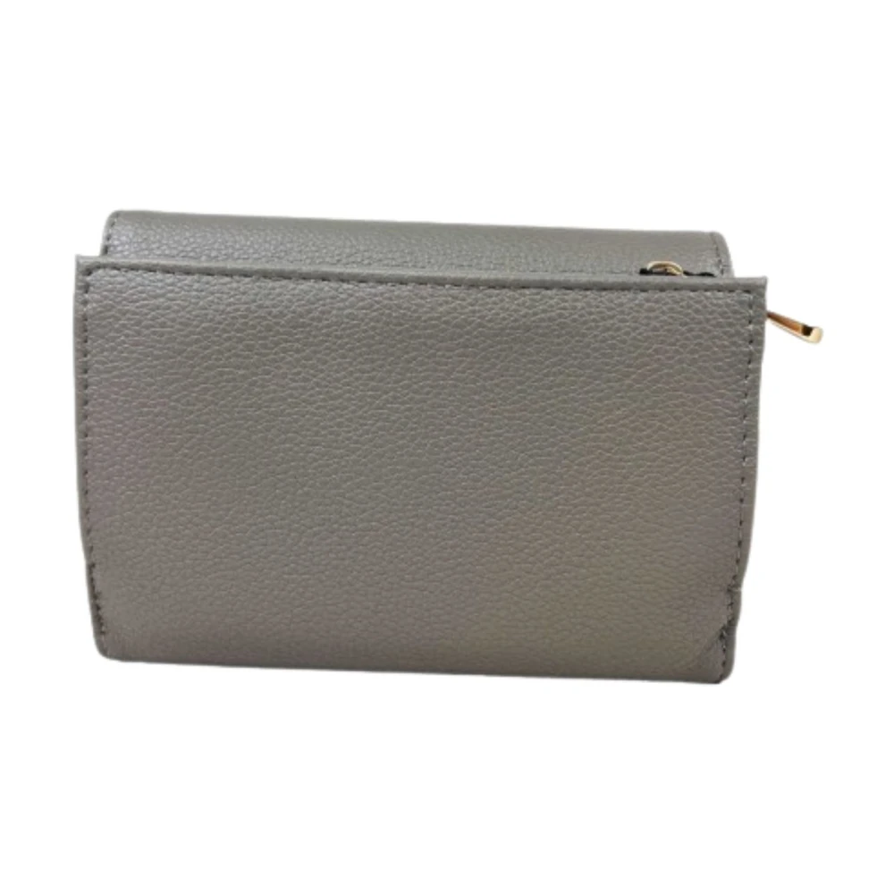 Twinset Grijze Portemonnees met Metalen Logo Gray Dames